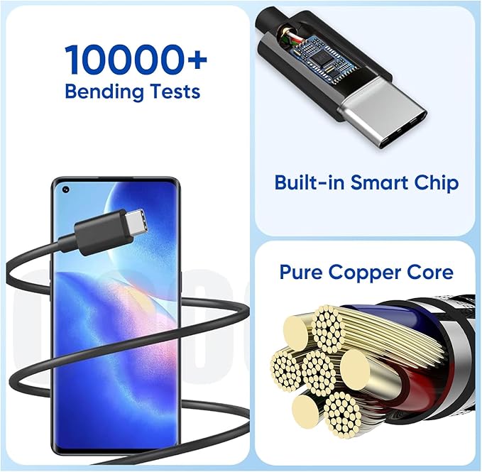 10FT Samsung Fast Charging Type C,2Pack 25W 10Foot Long Android Type C Phone Charger Block USBC to USBC Cable Fast Charging for Samsung Galaxy S25 Ultra/S25/S25+/S24+/S24 Ultra/S24/S23/iPhone 17 16 15