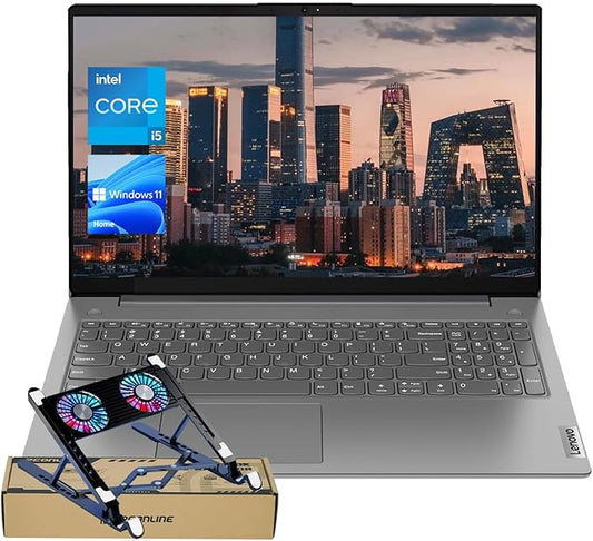 Lenovo V15 G4 Laptop, 15.6’’ FHD Display, Intel Core i5-13420H (Beat i5-1235U), 16GB RAM, 1TB SSD, Business & Student Laptop for Office, School, Home Use, Win 11 Home, Grey, with PCO Laptop Cooler