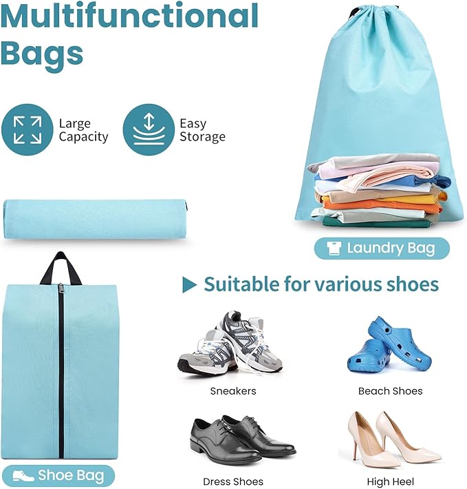 8 Set/6 Set/4 Set Compression Packing Cubes for Travel, Lightweight Vacation Travel Essentials, Travel Accessories for Suitcase Organizer Bags Set, Durable Luggage Organizer