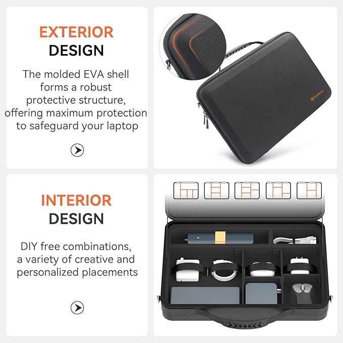 Smatree MobileBase Laptop Shoulder Case with Stand for 15.6-16 inch ASUS L510/P1512/M515/F515/ProArt P16, for ROG Zephyrus G16/M16/G15, for Chromebook Flip CM5/CX5, for ROG Flow X16 2023/2022 (A485S)