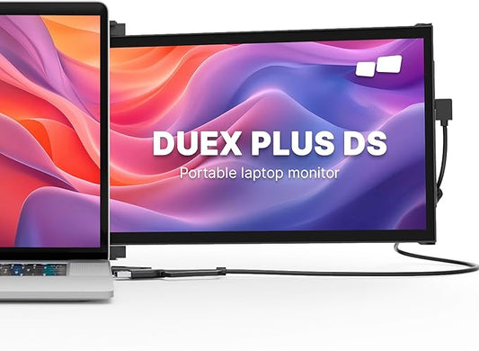 Portable Monitor for Laptops, New Mobile Pixels Duex Plus DS 13.3" Full HD IPS Dual Laptop Monitor, USB C/HDMI Plug and Play Laptop Screen Extender,Windows/Mac/Android/Switch Compatible