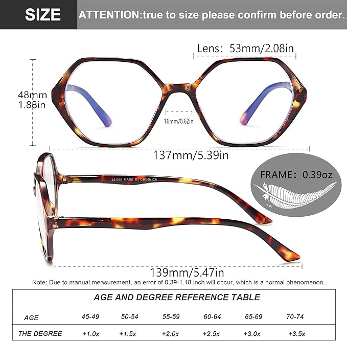 EYEURL 4-Pack Reading Glasses for Women Blue Light Blocking Reading Glasses Vintage Design Diamond-Shaped Frame Spring Hinge Readers for Women Men Anti Glare Filter Lightweight Eyeglasses,2.0