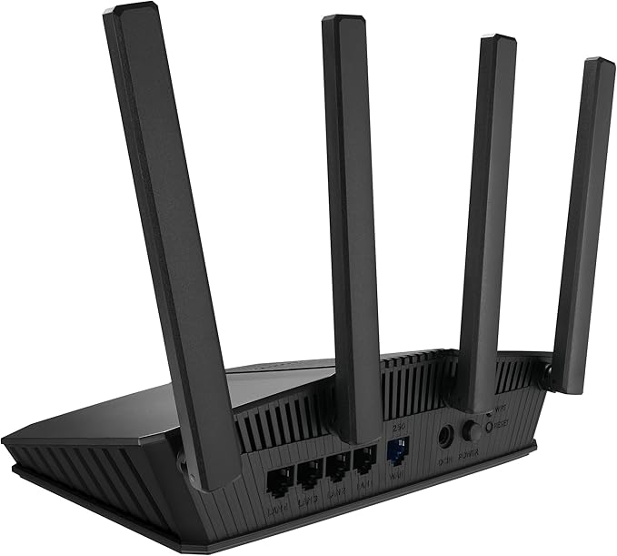 ASUS RT-BE55 Dual-Band WiFi 7 (802.11be) Smart AiMesh Extendable Router, 3600 Mbps, 2.5G Port, Up to 3 SSIDs for IoT Devices, Parental Controls & VPNs, Advanced Network Security