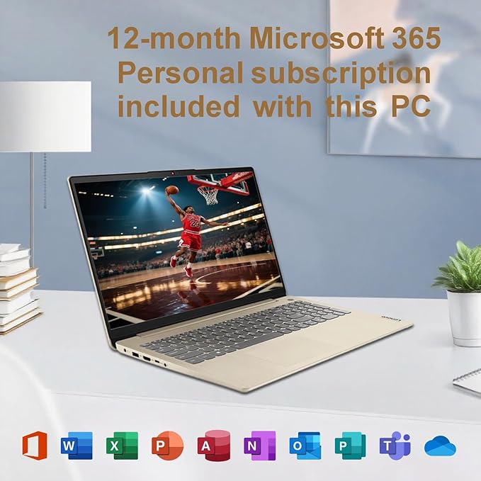 Lenovo Laptop for Business and Student | Intel Core |15.6 Anti-Glare Screen | 1 Year Office 365 | 20GB RAM | 1TB SSD + 128GB eMMC | 1TB Cloud Storage | 11HR Battery | Windows 11 | WOWPC USB