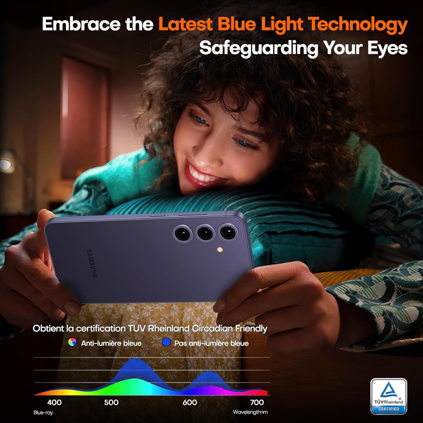 TOCOL for Samsung Galaxy S24 Plus Screen Protector 9H Hardness Military Grade Shatterproof HD Tempered Glass 2 Pack