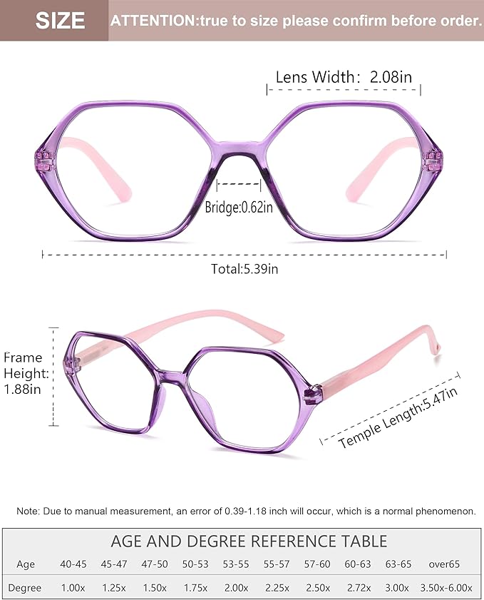 EYEURL 4-Pack Reading Glasses for Women Blue Light Blocking Computer Glasses Vintage Design Diamond Shaped Frame Readers for Women Men Anti Glare Filter Lightweight Spring Hinge Eyeglasses,1.0
