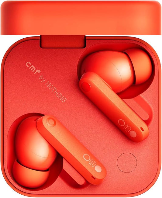CMF Buds Pro 2 Wireless Earbuds with Smart Dial, 50dB Hybrid Noise Cancelling Earbuds Wireless Bluetooth 5.3, 11mm Bass with LDAC, 6 Hi-Res Audio Mics, 43H Playtime, Fast Charging Case, Orange