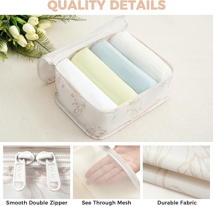 BAGAIL 9 Set Packing Cubes Luggage Packing Organizers for Travel Accessories