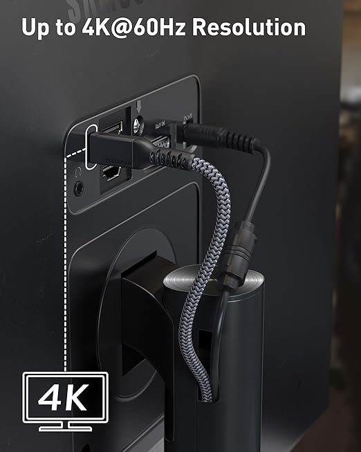 Maxonar 16.5FT Long Thunderbolt 4 Cable with 20Gbps Data Sync/100W Charging and 4K@60Hz for Thunderbolt 4/3, USB4, and USB C Devices