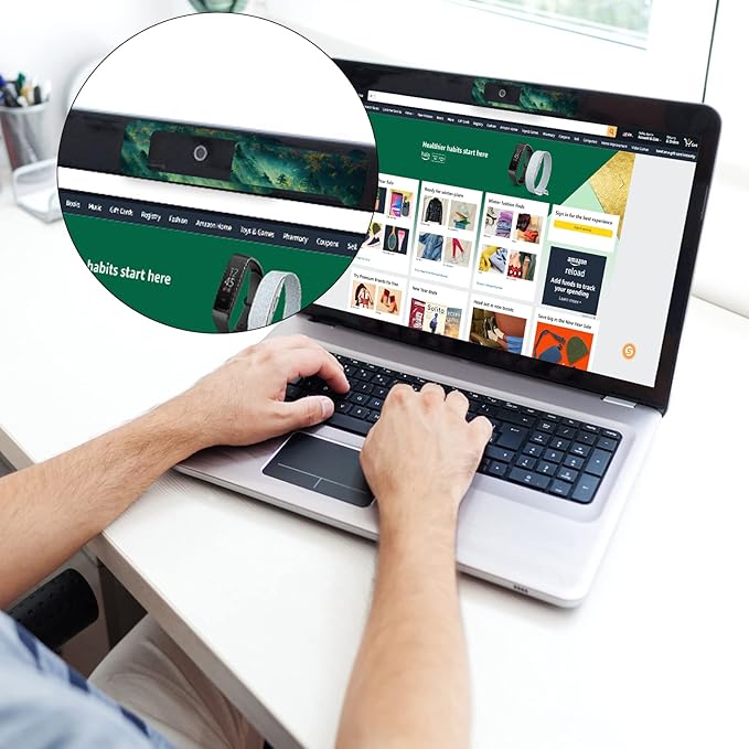 Webcam Cover, 3 Pieces, Laptop Camera Cover, Privacy Shielding Capacity is Twice as Big as The Traditional, Suitable for Computer Mobile Phones, laptops, Tablets and so on (Forest)