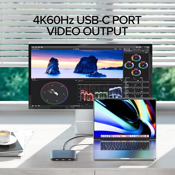 6-in-1 USB C Hub with 4K HDMI,3 USBC 10 Gbps Data Ports, Full-Featured USB-C（100W Power Delivery+10 Gbps Data Ports+4K DP）