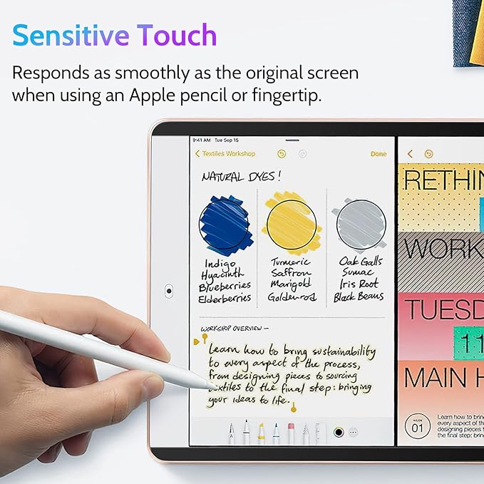 Magnetic Privacy Screen Protector for iPad 9th 8th 7th Generation 10.2 Inch & iPad Air 3th & iPad Pro 10.5 In, Removable Anti Blue Light Glare Spy Private Filter, High Sensitive BubbleFree