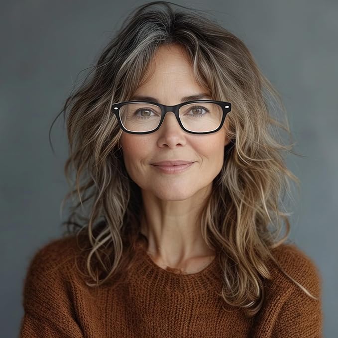 6 Pack Reading Glasses for Women Men Blue Light Blocking Spring Hinge Computer Readers, Anti Eyestrain/Glare