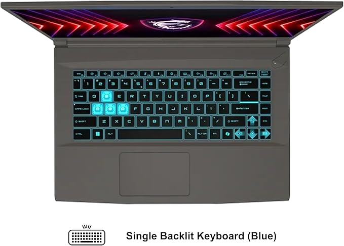 msi Thin 15 Gaming Laptop 15.6" FHD IPS 144Hz Intel 8-core i5-13420H (> i7-12650H) 64GB RAM 1TB SSD GeForce RTX 4050 USB-C Backlit Wi-Fi6E Win11Pro ICP Hub