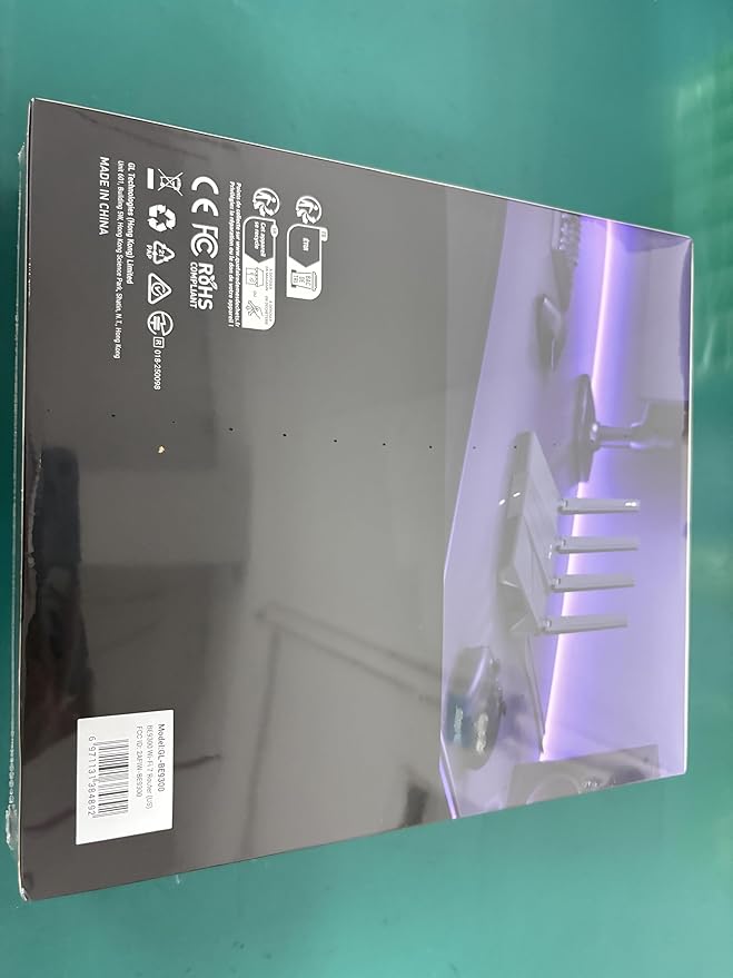 GL.iNet GL-BE9300 (Flint 3) Tri-Band WiFi 7 Router, High-Speed 6GHz Gaming WiFi Router for Wireless Internet, Long Range, 5 x 2.5G VPN Routers for Fiber Optic Modem, Computer Routers, Home & Business