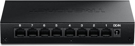 TRENDnet 8-Port 2.5Gb Switch, TEG-S381, 8 x 2.5G RJ45 Ports, 40Gbps Switching Capacity, NDAA + TAA Compliant, Ethernet Splitter, for Game Console, NAS, PC, Lifetime Protection