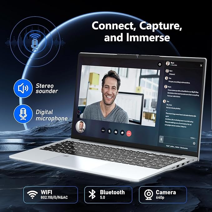 2025 Gaming Laptop i7 1195G7(Beat Core i7-1165G7/i7-1185G7), 15.6" Laptop Computer, 32GB 1TB SSD FHD 1920 * 1080 Display, Fingerprint Unlock Backlit Keyboard RJ45 HDMI 180 Angle Opening Gamer Laptops