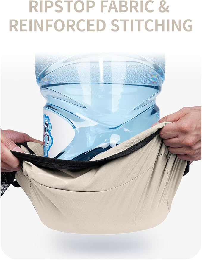 ECOHUB 7 Set Packing Cubes Tear-Resistant Luggage Packing Organizers with Number Icon for Travel Accessories Luggage Suitcase Machine Washable Packing Cubes (Beige)