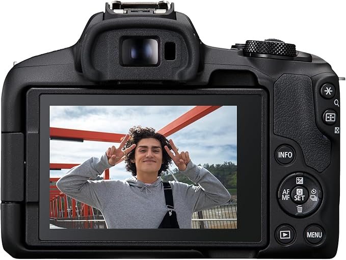 Canon EOS R50 Mirrorless Vlogging Camera (Body Only/Black), RF Mount, 24.2 MP, 4K Video, DIGIC X Image Processor, Subject Detection & Tracking, Compact, Smartphone Connection, Content Creator