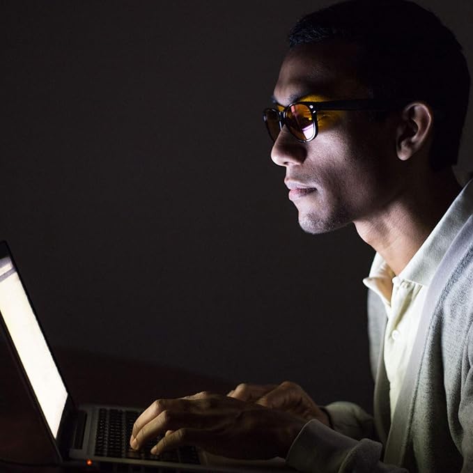GAMMA RAY OPTICS Blue Light Blocking Glasses Orange Tint