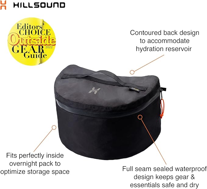 Hillsound PackStack Pro Storage Cubes, Waterproof Packing Cubes for Backpacking & Camping Space-Saving Modular Backpack Organizers