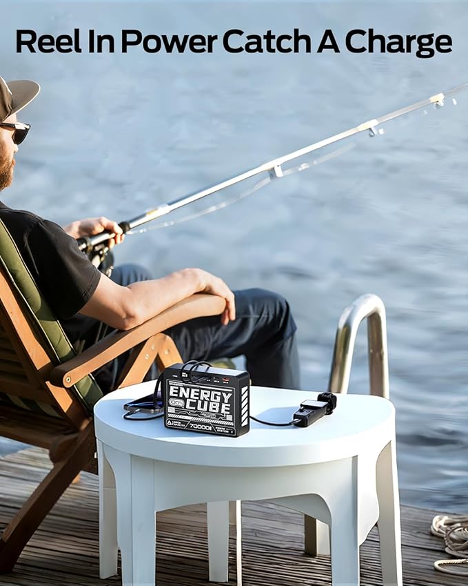 MOVE SPEED 70000mAh Power Bank, 35W PD 3.0 Fast Charging Portable Charger, 4 Outputs 2 Inputs High Capacity USB C Battery Pack with LED Display for Phone Tablet Outdoor Camping Office