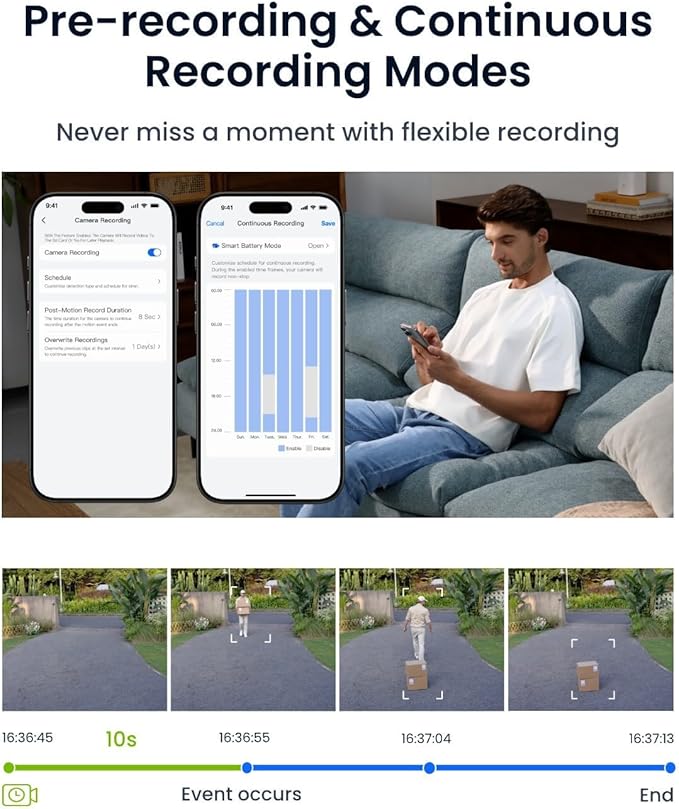 REOLINK Altas PT Ultra - 4K Solar Security Cameras Wireless Outdoor, 500 Days Battery Life, ColorX Night Vision, 360° Pan Tilt Auto Tracking, Dual-Band Wi-Fi 6 Cameras for Home Security