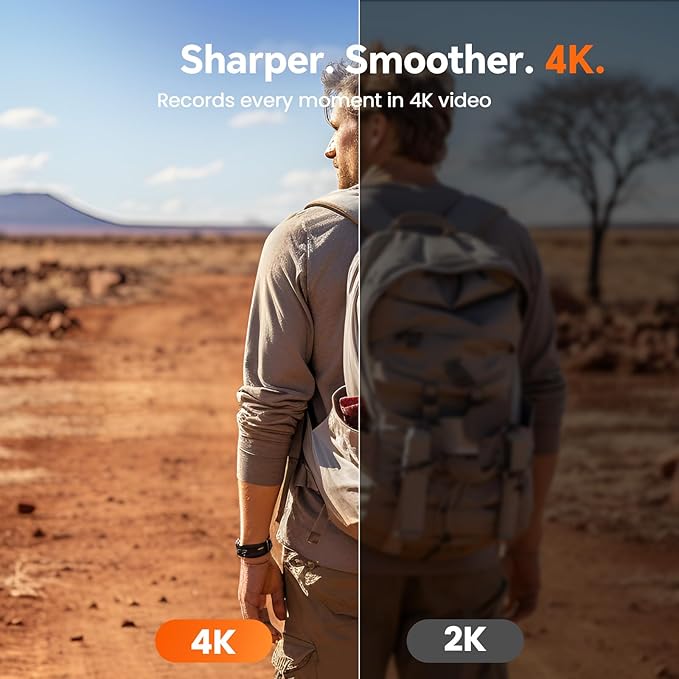 4K Body Camera with Audio, Z13 Compact Police Body Cam with 2 Batteries & Dock, 6 IR Night Vision, Bike Mount, Clip & Lanyard for Commuting, and Daily Recording(128G-4K with 2pcs Batteries)