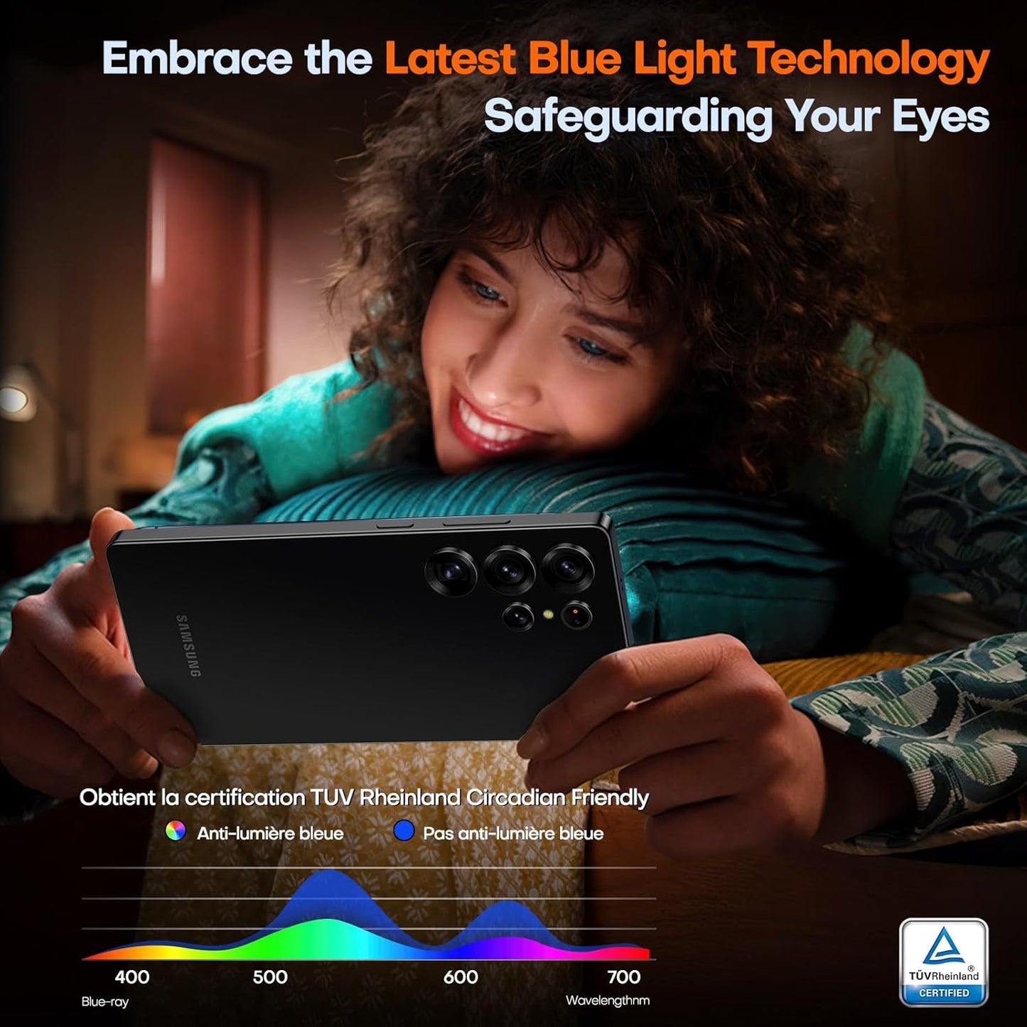 TOCOL for Samsung Galaxy S25 Ultra Screen Protector [9H Hardness] [Military Grade Shatterproof] HD Tempered Glass 2 Pack