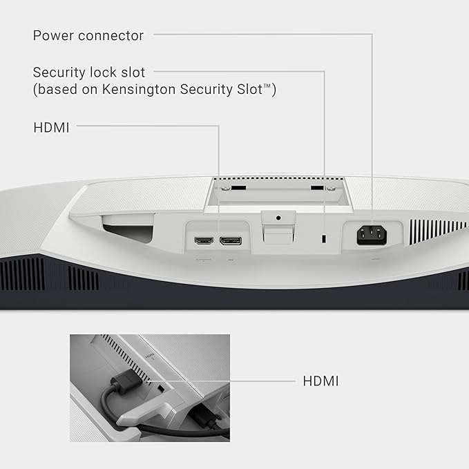 Dell S2725DS Monitor - 27 Inch, QHD (2560x1440) Display, 100Hz refresh rate, 1500:1 contrast ratio, TÜV Rheinland Eye comfort 4 Star, Integrated 2x5W speaker, Height/Tilt/Swivel/Pivot- Ash White color