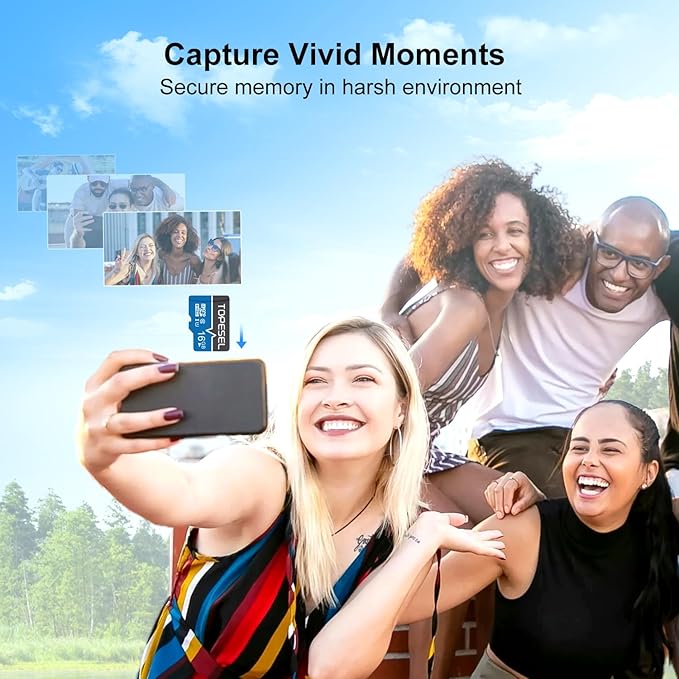 TOPESEL 16GB Micro SD Card 5pack Memory Cards SDHC UHS-I Flash Memory Card Micro SDXC UHS-I TF Card for Camera/Drone/Dash Cam(5 Pack U1 16GB)