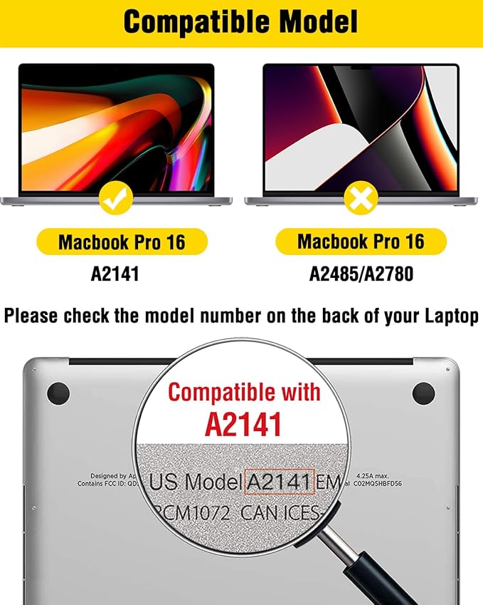 F FORITO Magnetic Privacy Screen Protector Compatible with MacBook Pro 16 inch (2019-2020, A2141), Removable 360° Anti Peeping Anti Blue Light Anti Glare Laptop Privacy Shield