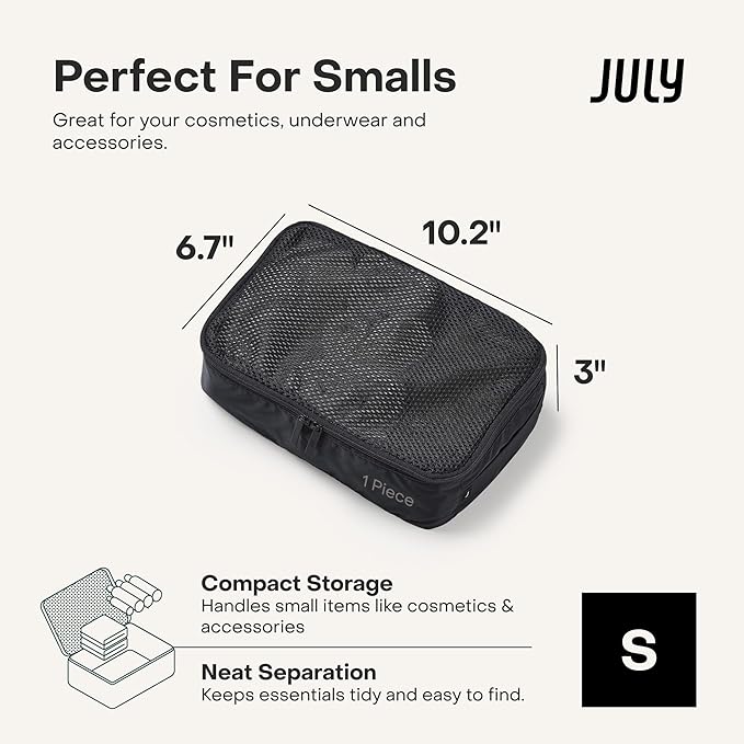 Packing Cells - 4 Set Packing Cubes Luggage Organizer Bags (S, M, 2 x L), Must-Have Suitcase Organizer for Travel, Road Trip & Camping Accessories, Stain-proof, Washable, 3 Sizes - Charcoal
