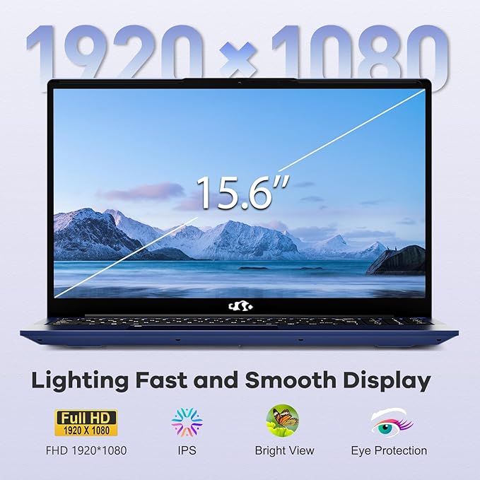 NIMO 15.6" IPS FHD-Gaming-Laptop, 6 Cores AMD Ryzen 5 6600H 64GB DDR5 RAM 2TB SSD (Beat i7-1165G7 up to 4.5GHz) 660M 6nm GPU-Computer with 100W Type-C Backlit Keyboard, Fingerprint