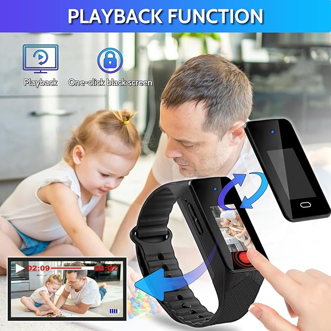 1080P Mini Body Camera with Playback,64GB Mini Video Cam for Recording & Photo, Small Nanny Camera for Home Office Outdoor