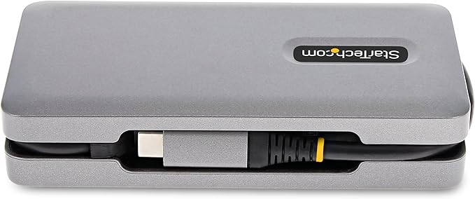 StarTech.com USB-C Docking Station for MacBook Pro M1 M2 M3 M4 and Windows, 4K 60Hz HDMI or DP Video, USB 10Gbps Hub, 100W Laptop Charging, GbE, 1ft/30cm Cable