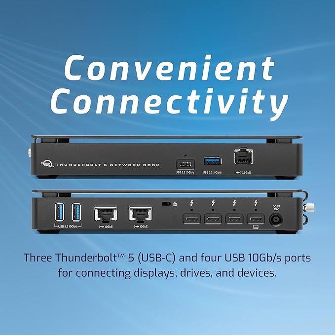 OWC Thunderbolt 5 Dual 10GbE Network Dock