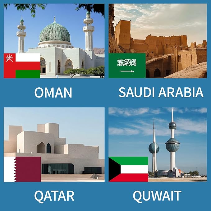 3-in-1 SIM Card for Saudi Arabia, Qatar, Oman, Kuwait – Prepaid Data Plans | Day Pass 2GB Daily Data,15 Days | Unlimited 4/5G Speed Internet