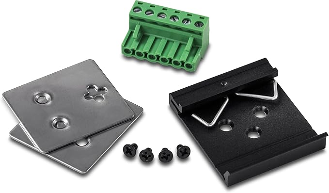 TRENDnet 16-Port Hardened Industrial Unmanaged Gigabit DIN-Rail Switch, TI-G162, 14 x Gigabit Ports, 2 x Gigabit SFP Slots,32Gbps Switching Capacity, IP30 Ethernet Network Switch, Lifetime Protection