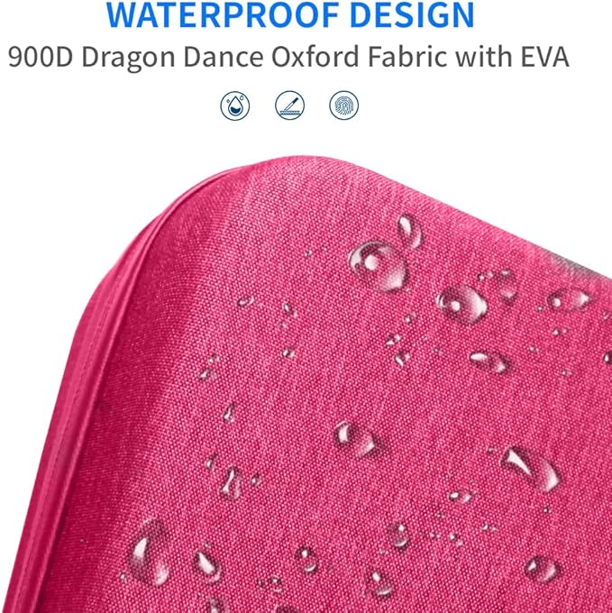 Electronics Organizer Travel Case Waterproof,Multi-Function Cable Storage Bag for Charger Phone Earphone USB Cables,Portable Wire Organizer Pouch for Travel Accessories,Red