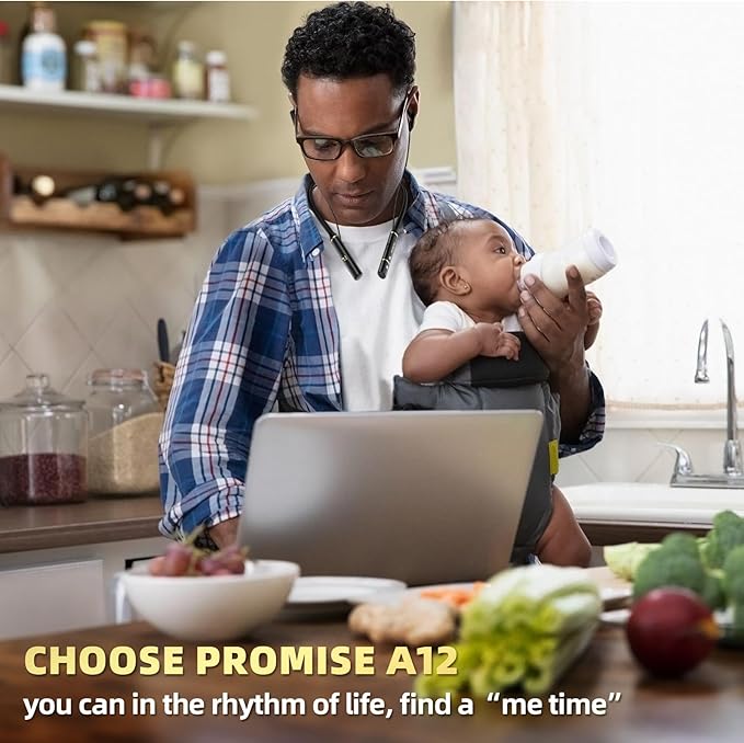 A12 Wireless Neckband Bluetooth 5.3 Earbuds - 60H Playtime, Built-in OTG Fast Charger, Noise-Isolating Earphones for Sports/Workout,Gaming/Calls Comfortable Lightweight Headphones Technology.