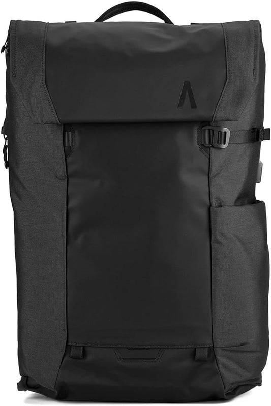 ERRANT Backpack Obsidian Black - Travel Backpack with Laptop Compartment, Waterproof 22L Everyday & Commuter Backpack for Men & Women