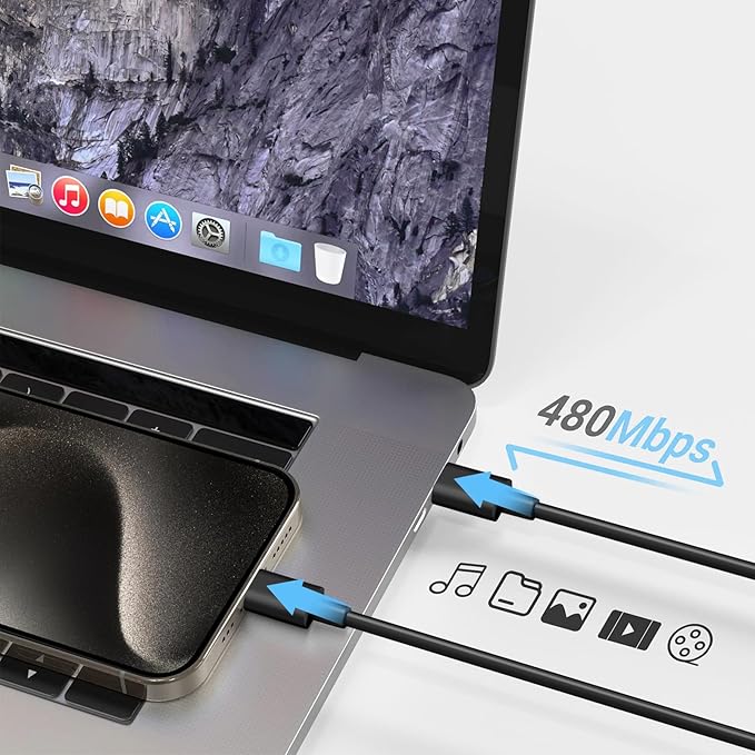 iPhone 17 16 15 Charger Fast Charging 3+3Pack Type C Charger USB C Chargers Block with 6FT Cable for iPhone Air/17/17 Plus/17 Pro/17 Pro Max/16/16 Plus/16 Pro/16 Pro Max/15/15 Pro Max/iPad Pro(Black)