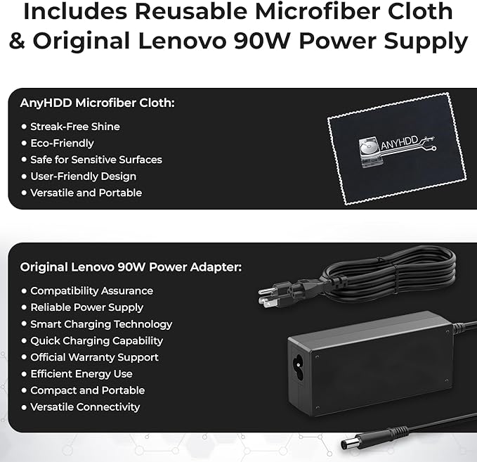 Lenovo 40AS0090US Thinkpad Docking Station Gen 2 - Supports 4K Display, 1 Year Warranty, Lenovo Docking Station with 90W Adapter, HDMI, USB-C, DisplayPort Cables - USB-C Thunderbolt 3 Dock (Renewed)