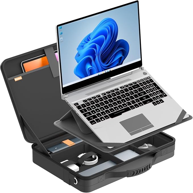 Smatree MobileBase Laptop Shoulder Case for 15.6 inch HP Laptop 15z/15t/15, for 15.6 inch HP 255/250 G9, for Envy x360 15/15z/15t, for Pavilion 15/15t/15z/x360, for ProBook 455/450 G9/G10 Case (A485S)