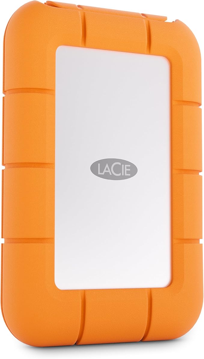 LaCie Rugged Mini SSD 1TB Solid State Drive - USB 3.2 Gen 2x2, speeds up to 2000MB/s, Compatible with PC, Mac, and iPad (STMF1000400)