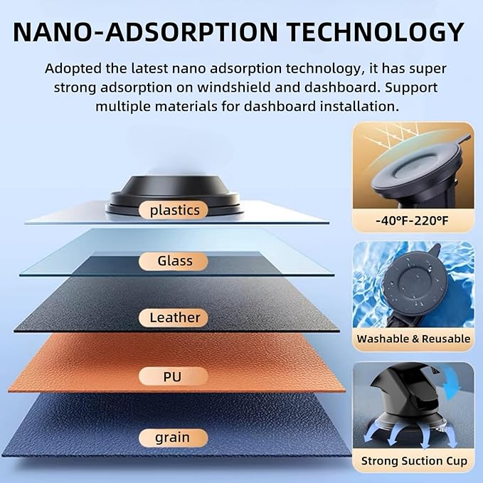 Carplay Screen Mount, Bendable Flexible Dashboard Suction Cup Bracket for 7Inch 9Inch 9.3 Inch 10.26 Inch Portable Car Play Windshield GPS Mount Phone Holder