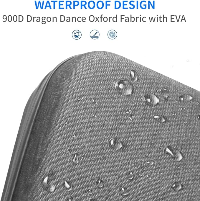 Electronics Organizer Travel Case Waterproof,Multi-Function Cable Storage Bag for Charger Phone Earphone USB Cables,Portable Wire Organizer Pouch for Travel Accessories,Grey