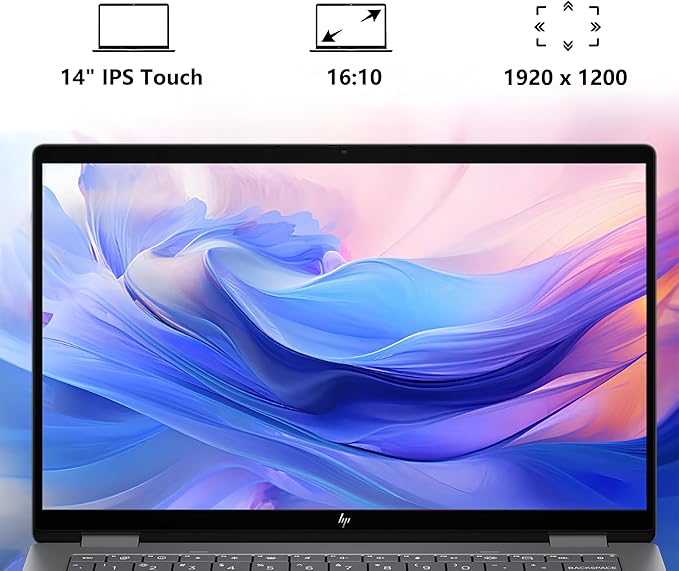 HP OmniBook X Flip 2-in-1 Copilot+ AI PC Laptop | 14" WUXGA Touch 400nits | AMD 6-core Ryzen AI 5 340 (Up to 50 Tops) | 16GB DDR5 2TB SSD | Backlit Wi-Fi6E 5MP IR Camera Poly Win11 w/DLCA Accessory