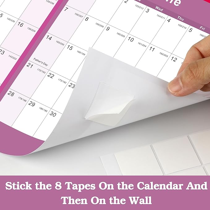 2025-2026 Yearly Wall Calendar - annual calendar 2025-2026, 2025-2026 Yearly Wall Calendar&Planner with Thick Paper, July 2025 - June 2026, X Large, 34.7" x 22.8", 2025-2026 Yearly Planner (2025-2026 Yearly Wall Calendar - Colorful)